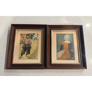 Set of 2 Vintage Edward Penfield Vintage Print 1979 | Home Decor Wall Art